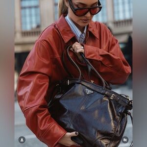 ZARA FAUX LEATHER BOMBER JACKET SIZE XS